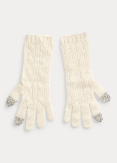 Women's Polo Ralph Lauren Cable-Knit Cashmere Gloves | 206195LJP